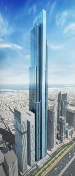 ドバイで2番目に高い122階建ての超高層ビル「ブルジュ アジジ」が着工