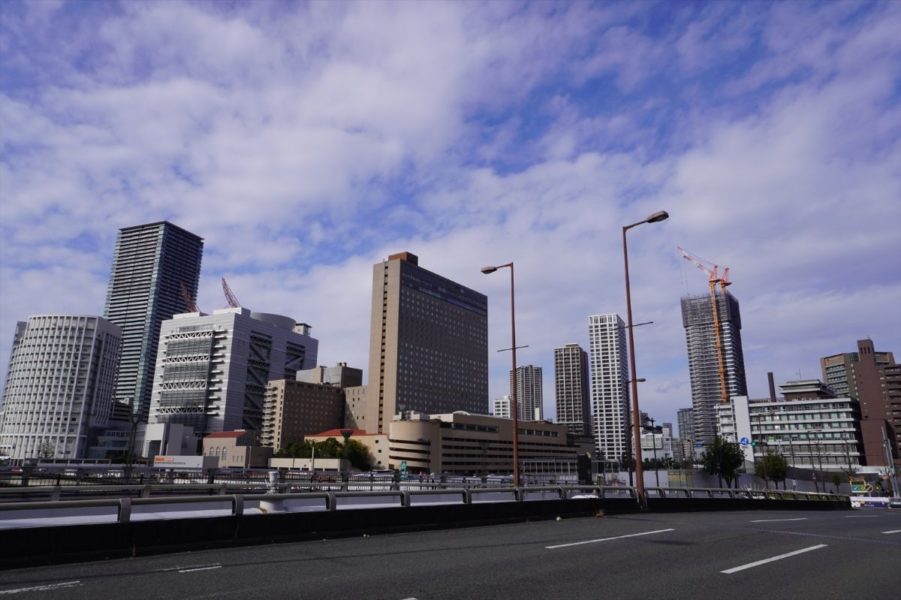 (仮称)大阪市北区中之島5丁目計画 過去の建設状況