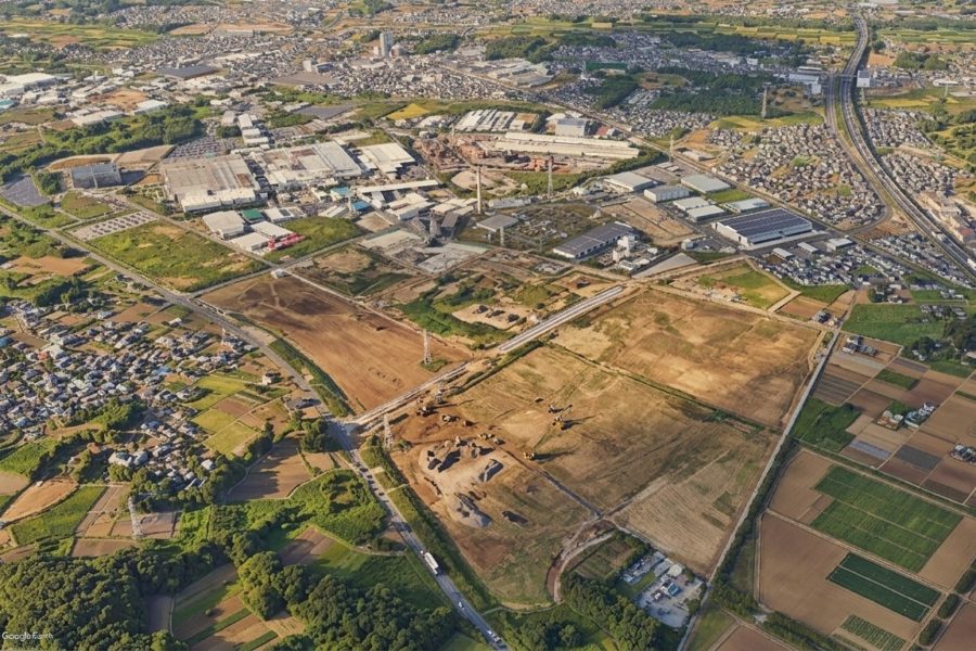 みらい平とみどりのの間で整備が進む約70.3haの大規模工業団地「圏央道インターパークつくばみらい」！！造成が完了して遂に産業系施設建設へ！！