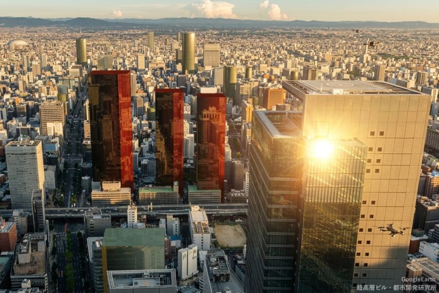 花車ビルなどが建ち並ぶ名駅五丁目地区で再開発計画浮上「名駅五丁目みらい構想 Ver.2」！！地上40階建てクラスの超高層3棟からなる大規模複合施設を建設か！？